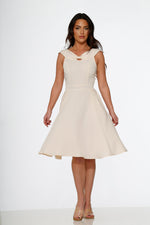 Off White Occasional Swing Dress