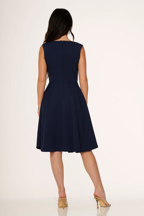 Navy Blue Swing Dress