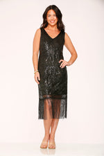 Black Flapper Dress