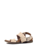 Roche Ruched Leather Sandals