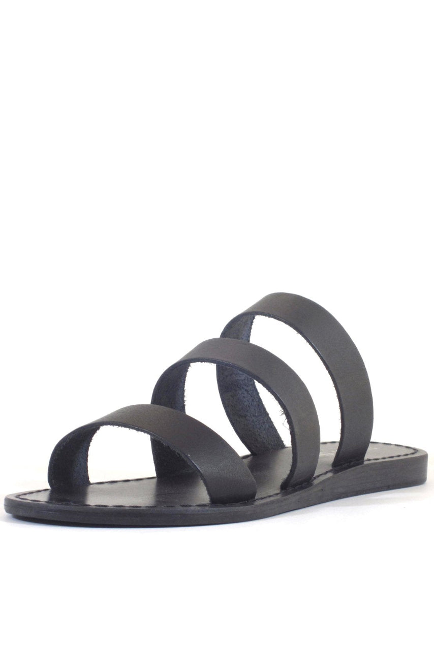 Trigg Leather Flat Slides