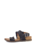 Roche Ruched Leather Sandals