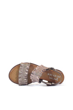 Roche Ruched Leather Sandals