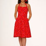 Red Candy Halter Swing Dress