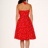 Red Candy Halter Swing Dress