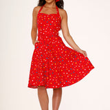 Red Candy Halter Swing Dress
