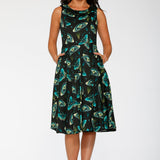 Dark and Mystical Butterfly Swing Dress