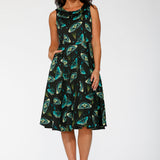 Dark and Mystical Butterfly Swing Dress