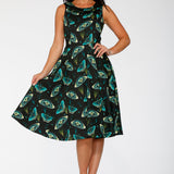 Dark and Mystical Butterfly Swing Dress