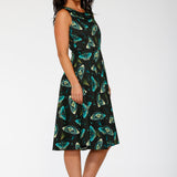 Dark and Mystical Butterfly Swing Dress