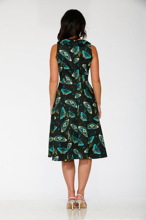 Dark and Mystical Butterfly Swing Dress