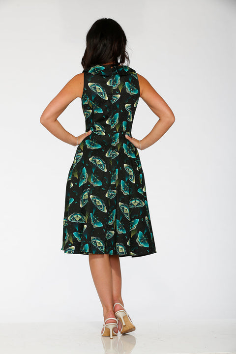Dark and Mystical Butterfly Swing Dress