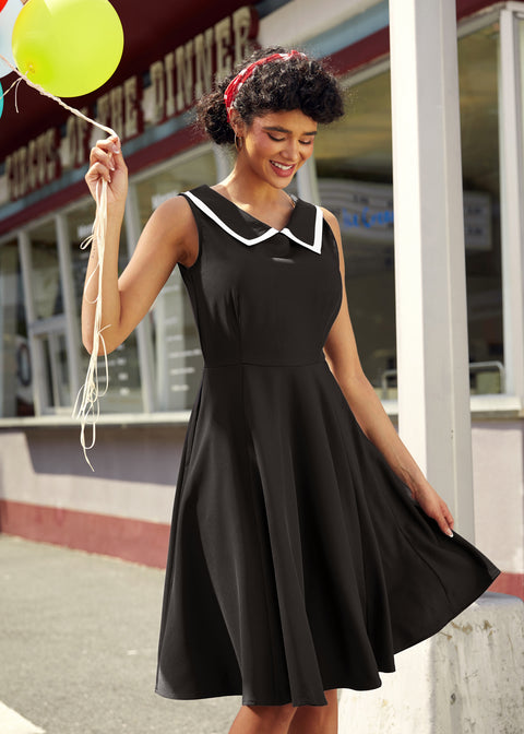 Black & White Swing Dress