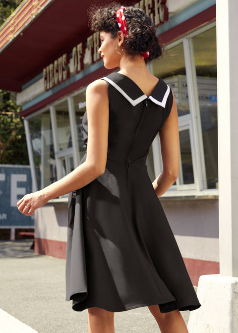Black & White Swing Dress