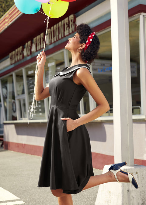 Black & White Swing Dress