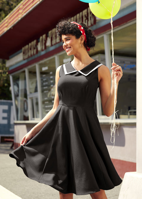 Black & White Swing Dress