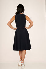 Navy Blue Swing Dress
