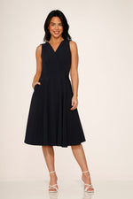 Navy Blue Swing Dress