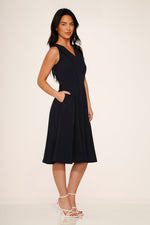 Navy Blue Swing Dress