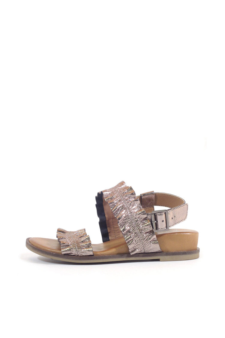 Roche Ruched Leather Sandals
