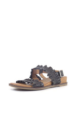 Roche Ruched Leather Sandals