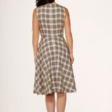 Yellow Plaid Swing Dress