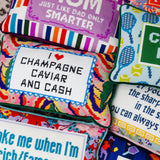 Needlepoint Pillow - Mom: Just Like Dad Only Smarter