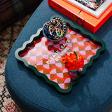 Lacquer Tray: Please Leave By 9