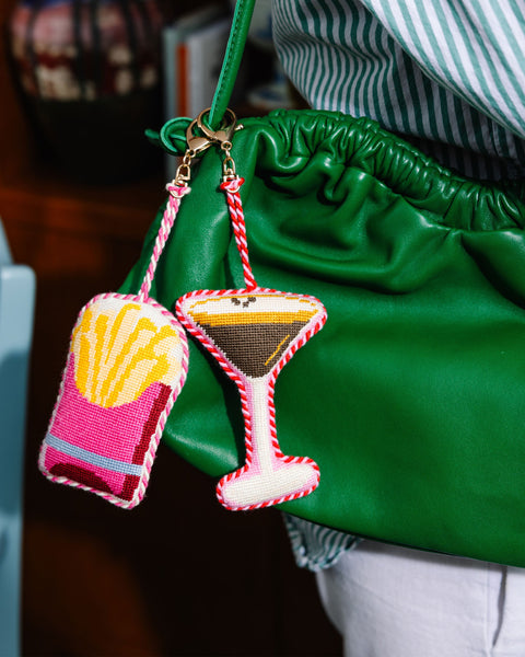 Needlepoint Bag Charm - French Fries
