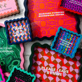 Large Lacquer Tray: Mahjong Forever, Housework Never