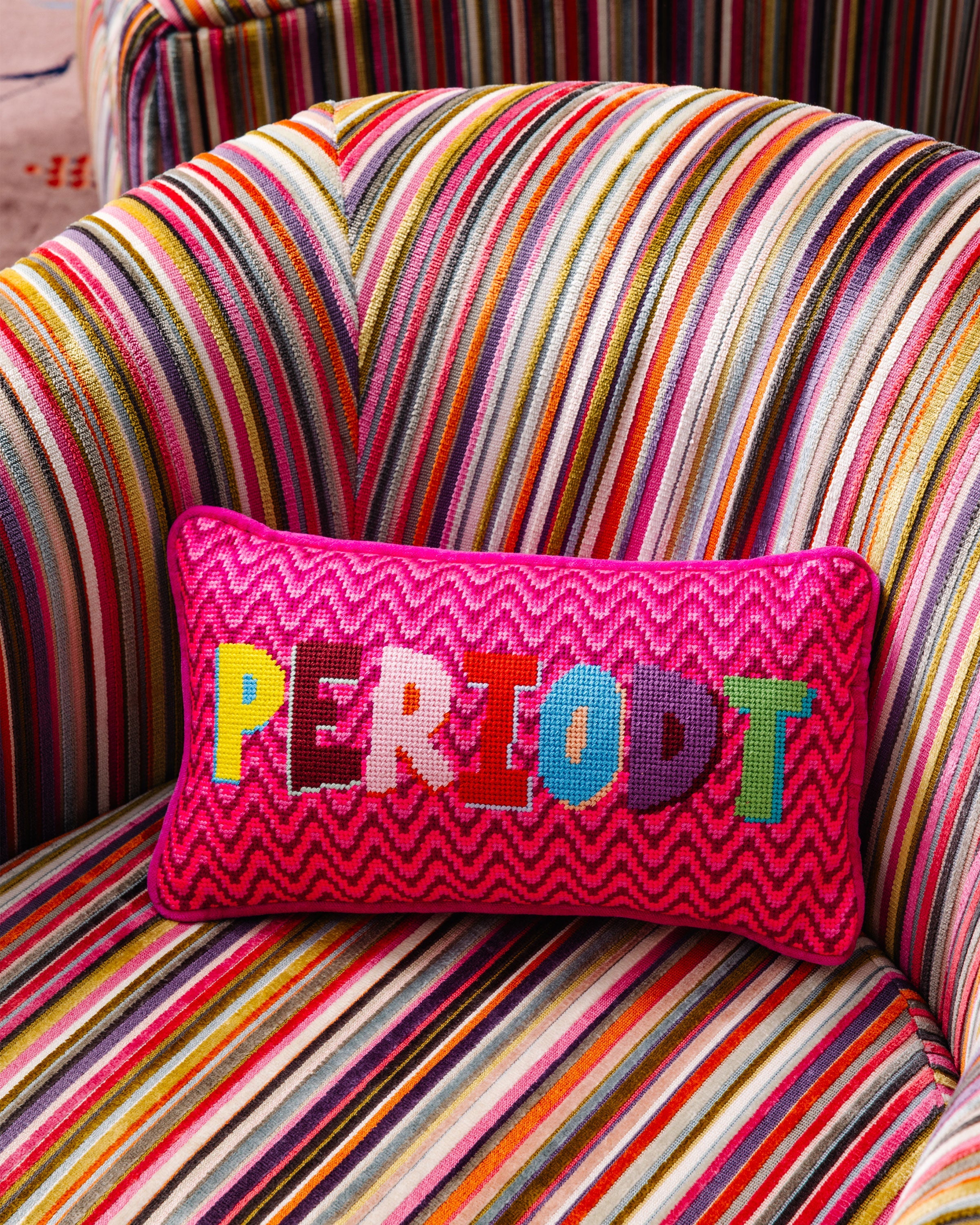 Needlepoint Pillow - PERIODT