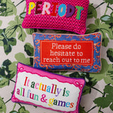 Needlepoint Pillow - PERIODT
