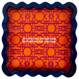 Large Lacquer Tray: Mahjong Forever, Housework Never