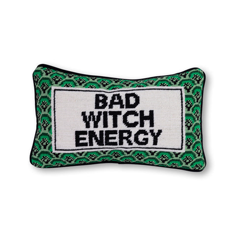 Needlepoint Pillow - Bad Witch Energy
