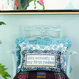 Needlepoint Pillow - This Actually is My First Rodeo
