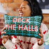 Needlepoint Pillow - Deck the Halls