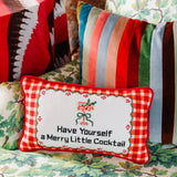 Needlepoint Pillow - Have Yourself A Merry Little Cocktail