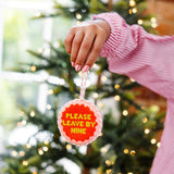Needlepoint Ornament - Please Leave by Nine