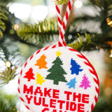 Needlepoint Ornament - Make The Yuletide Gay