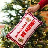 Needlepoint Pillow - FFS Be Merry
