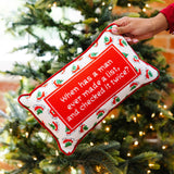 Needlepoint Pillow - When Has a Man Ever Made A List..