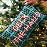 Needlepoint Pillow - Deck the Halls