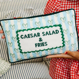 Needlepoint Pillow - Girl Dinner