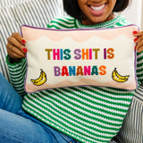 Needlepoint Pillow - This is Bananas