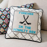 Needlepoint Pillow - Forever In the Penalty Box