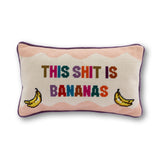 Needlepoint Pillow - This is Bananas