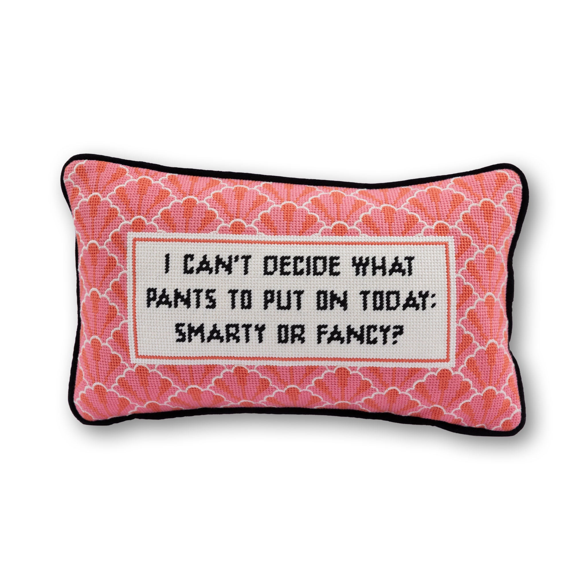 Needlepoint Pillow - Smarty Pants or Fancy Pants