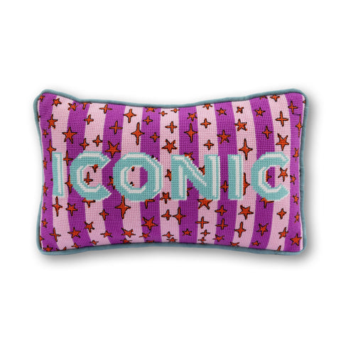 Needlepoint Pillow - Iconic
