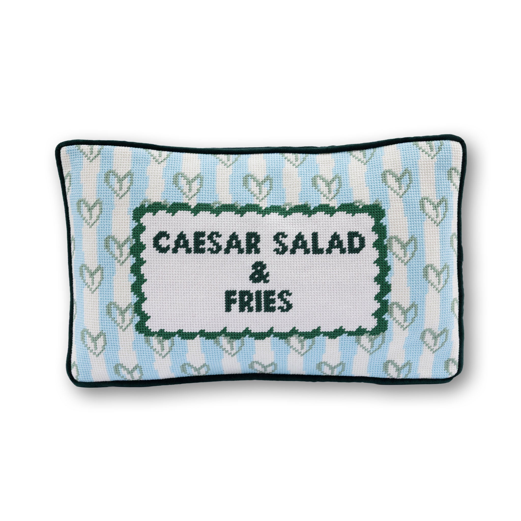 Needlepoint Pillow - Girl Dinner