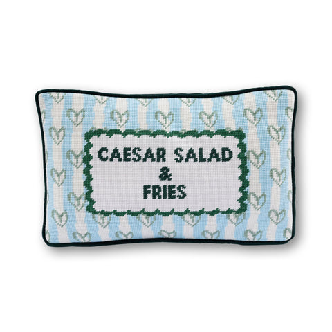 Needlepoint Pillow - Girl Dinner
